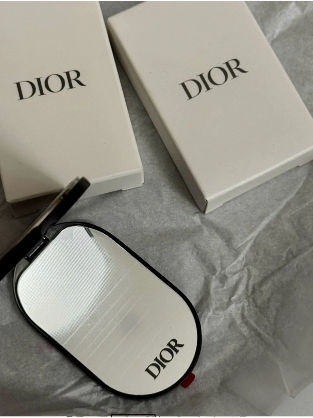 Dior Black Phone Ring Dual Mirror Attachment